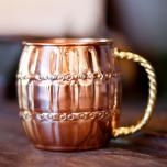 0 Butte Copper Company - Shiny Copper Cask Barrel Copper Mule Mug