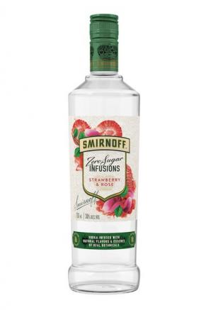Smirnoff - Zero Sugar Strawberry & Rose Vodka (750ml) (750ml)
