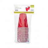 0 True Brands - 16 Oz Red Party Cups, 24 Pack